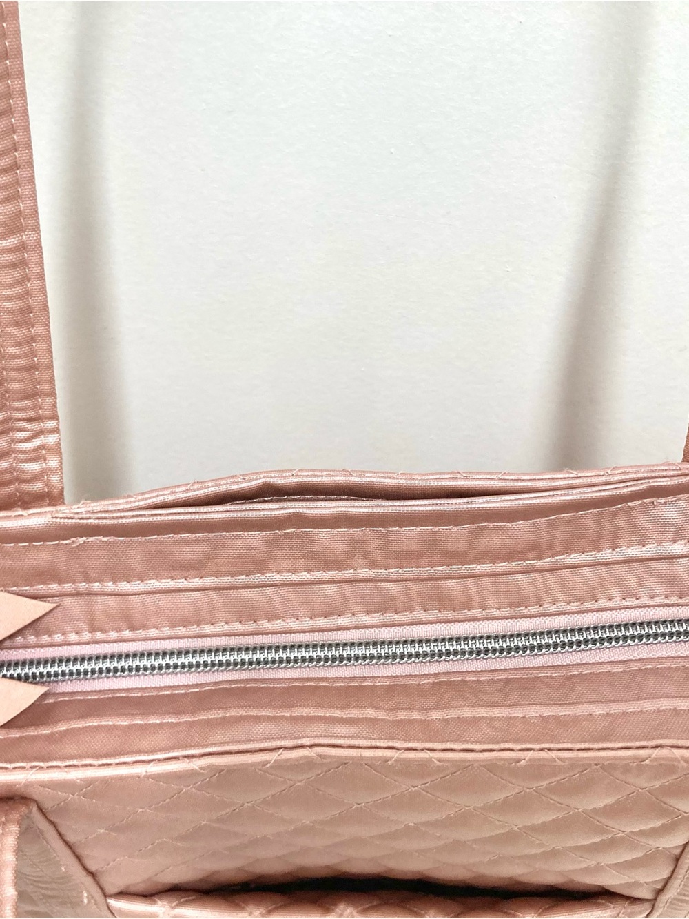 Vera Bradley Quilted Metallic Rose Tote with Wristlet and ID Holder - Picture 5 of 12